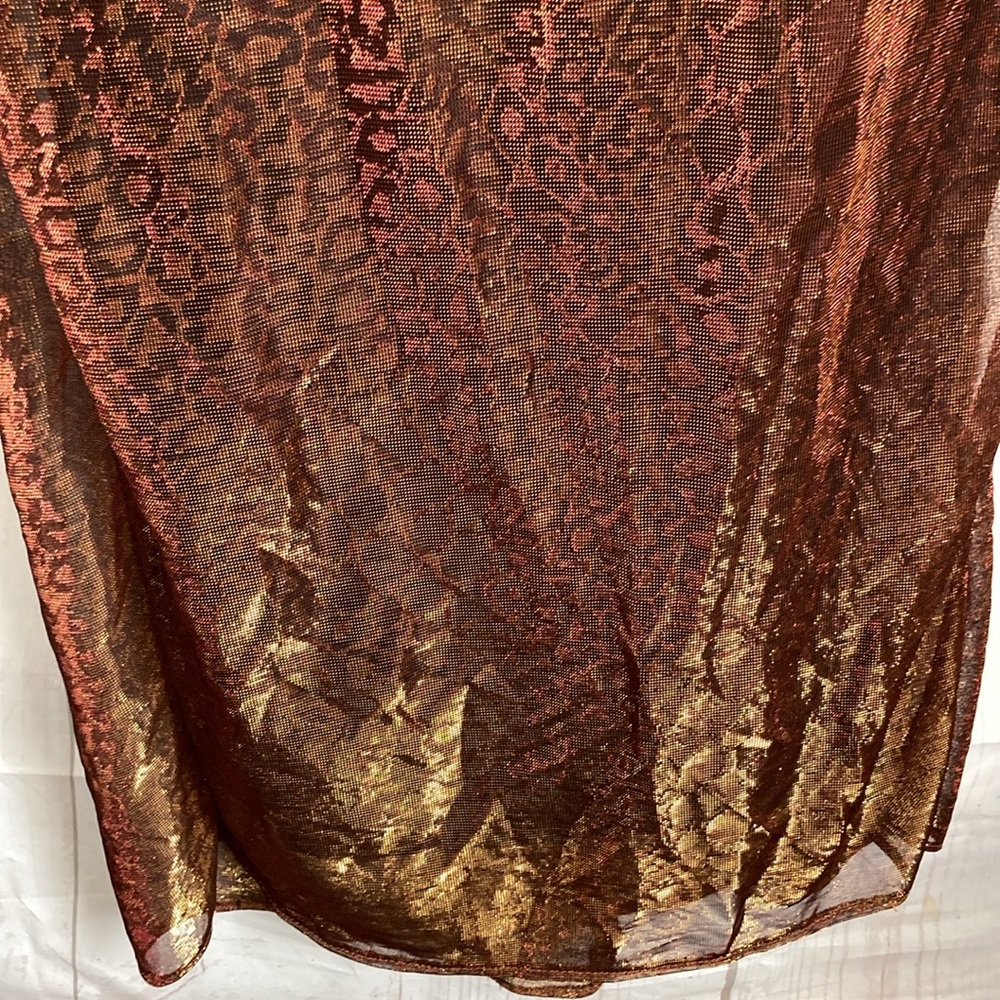 Jessica McClintock for GUNNE SAX Size 3 Y2K Strapless Animal Print Evening Gown - Picture 5 of 12